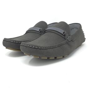 Tommy Hilfiger Atino Medium Dark Gray Slip-On Driving Loafers 11M